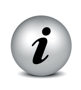 Information Symbol - silver